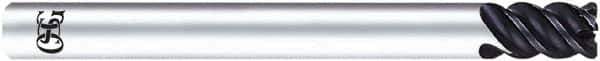 OSG - 5/16", 4 Flute, Solid Carbide, 0.02" Corner Radius End Mill - 2-3/4" OAL, 45° Helix, Right Hand Flute, 3/4" LOC, Right Hand Cut - USA Tool & Supply