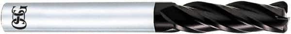 OSG - 8mm, 4 Flute, Solid Carbide, 2mm Corner Radius End Mill - 100mm OAL, 30° Helix, Right Hand Flute, 19mm LOC, Right Hand Cut - USA Tool & Supply