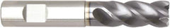 Niagara Cutter - 3/8", 4 Flute, Single End, Solid Carbide, 0.02" Corner Radius End Mill - 3" OAL, Right Hand Flute, 3/4" LOC, Right Hand Cut, 1-1/8" Extended Reach - USA Tool & Supply