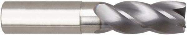 Niagara Cutter - 1", 4 Flute, Single End, Solid Carbide, 0.03" Corner Radius End Mill - 5" OAL, Right Hand Flute, 2" LOC, Right Hand Cut, 3" Extended Reach - USA Tool & Supply