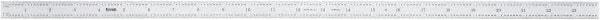 SPI - 24" Long, 1/64, 1/32, 1/16, 1/8" Graduation, Flexible Steel Rule - 4R Graduation Style, Satin Chrome Finish - USA Tool & Supply