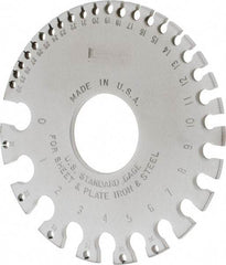 SPI - Wire & Sheet Metal Gages For Use With: Sheet & Plate Iron & Steel Minimum Size (Wire): #36 - USA Tool & Supply