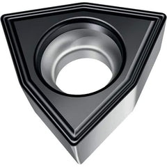 Walter - WCMT FP6 Grade WPP20S Turning Insert - TiCN+Al2O3+(TiCN) Finish, 80° Trigon, 9.53mm Inscr Circle, 3.97mm Thick, 0.8mm Corner Radius - USA Tool & Supply