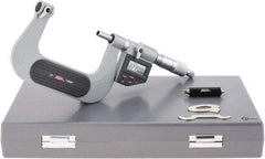 SPI - 50 to 75mm Range, Electronic Screw Thread Micrometer - Ratchet Stop Thimble, 0.00005" Graduation, 0.0002" Accuracy - USA Tool & Supply