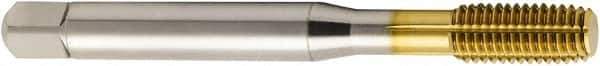 Seco - #10-24 UNC 2BX H6 Thread Limit Modified Bottoming Thread Forming Tap - Vanadium High Speed Steel, TiN Finish, 70mm OAL, 13mm Thread Length, Right Hand Thread - USA Tool & Supply