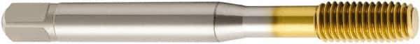 Seco - M2x0.40 Metric 6HX H6 Thread Limit Modified Bottoming Thread Forming Tap - Vanadium High Speed Steel, TiN Finish, 45mm OAL, 6mm Thread Length, Right Hand Thread - USA Tool & Supply