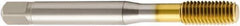 Seco - M2x0.40 Metric 6HX H6 Thread Limit Modified Bottoming Thread Forming Tap - Vanadium High Speed Steel, TiN Finish, 45mm OAL, 6mm Thread Length, Right Hand Thread - USA Tool & Supply