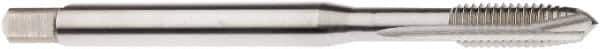 Seco - M6x1.00 Metric, 3 Flute, Bright Finish, Cobalt Spiral Point Tap - Plug Chamfer, Right Hand Thread, 80mm OAL, 15mm Thread Length, 6mm Shank Diam, 6H Class of Fit - Exact Industrial Supply