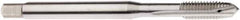 Seco - M10x1.50 Metric, 3 Flute, Bright Finish, Cobalt Spiral Point Tap - Plug Chamfer, Right Hand Thread, 100mm OAL, 0.7874" Thread Length, 10mm Shank Diam, 6H Class of Fit - Exact Industrial Supply