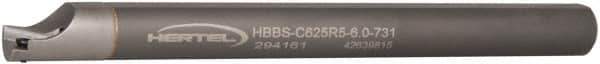 Hertel - 0.731" Min Bore Diam, 6" OAL, 5/8" Shank Diam, HBBS Indexable Boring Bar - 4-1/2" Max Bore Depth, TD.., TP.. Insert, Screw Holding Method - USA Tool & Supply