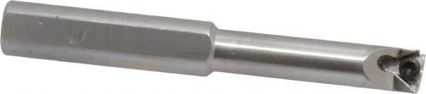 Hertel - 0.438" Min Bore Diam, 3-3/4" OAL, 1/2" Shank Diam, HBBQ Indexable Boring Bar - 1-7/8" Max Bore Depth, TPC.. Insert, Screw Holding Method - USA Tool & Supply