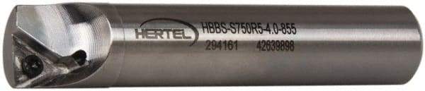 Hertel - 0.855" Min Bore Diam, 4" OAL, 3/4" Shank Diam, HBBS Indexable Boring Bar - 2-1/2" Max Bore Depth, TD.., TP.. Insert, Screw Holding Method - USA Tool & Supply