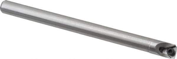 Hertel - 0.438" Min Bore Diam, 5" OAL, 3/8" Shank Diam, HBBQ Indexable Boring Bar - 1-1/2" Max Bore Depth, TPC.. Insert, Screw Holding Method - USA Tool & Supply