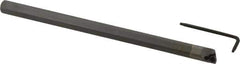 Hertel - 0.415" Min Bore Diam, 6" OAL, 3/8" Shank Diam, HBBQ Indexable Boring Bar - 3-3/4" Max Bore Depth, WPGT Insert, Screw Holding Method - USA Tool & Supply