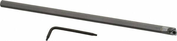 Hertel - 0.285" Min Bore Diam, 6" OAL, 1/4" Shank Diam, HBBG Indexable Boring Bar - 2-1/2" Max Bore Depth, WPGT Insert, Screw Holding Method - USA Tool & Supply