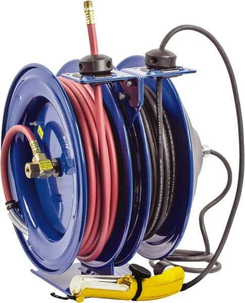 CoxReels - 50' Spring Retractable Hose Reel - 300 psi, Hose Included - USA Tool & Supply