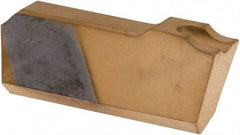 Hertel - 3/32 HG120CO Grade, 0.0938" Cutting Width, Carbide Cutoff Insert - 0° Neutral Lead Angle, TiN Coated - USA Tool & Supply