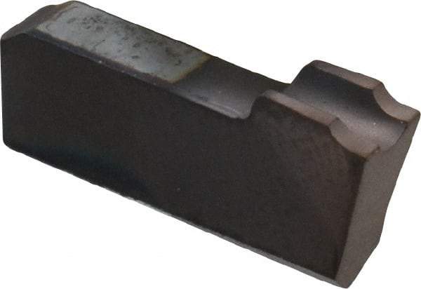 Hertel - 1/8 HA220CO Grade, 0.125" Cutting Width, Carbide Cutoff Insert - 4° Right Hand Lead Angle, AlTiN Coated - USA Tool & Supply