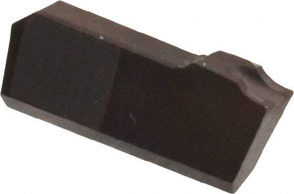 Hertel - 3/32 HA220CO Grade, 0.0938" Cutting Width, Carbide Cutoff Insert - 4° Right Hand Lead Angle, AlTiN Coated - USA Tool & Supply
