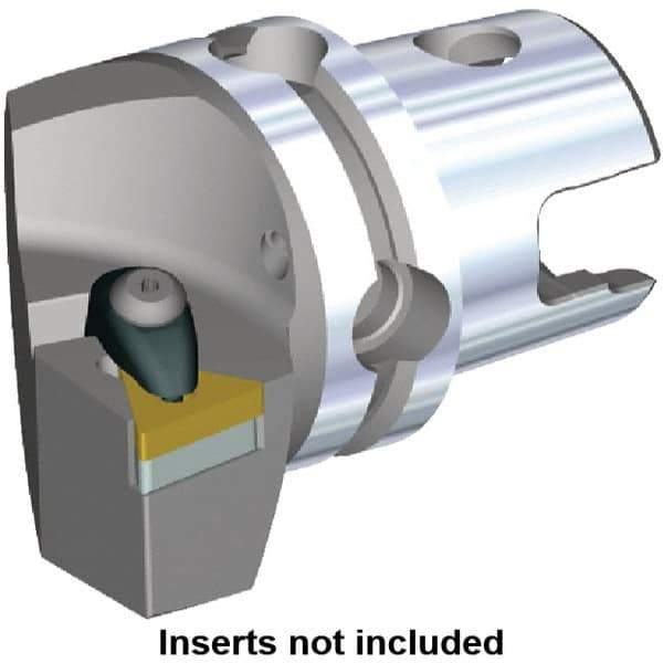 Kennametal - Left Hand Cut, Size KM40, TN.. Insert Compatiblity, Modular Turning & Profiling Cutting Unit Head - 27mm Ctr to Cutting Edge, 45mm Head Length, Through Coolant, Series Kenclamp - USA Tool & Supply