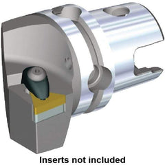 Kennametal - Left Hand Cut, Size KM40, TN.. Insert Compatiblity, Modular Turning & Profiling Cutting Unit Head - 27mm Ctr to Cutting Edge, 45mm Head Length, Through Coolant, Series Kenclamp - USA Tool & Supply