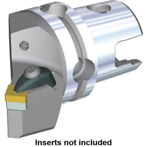 Kennametal - Right Hand Cut, Size KM40, SN.. Insert Compatiblity, Modular Turning & Profiling Cutting Unit Head - 19mm Ctr to Cutting Edge, 53.3mm Head Length, Through Coolant, Series Kenclamp - USA Tool & Supply