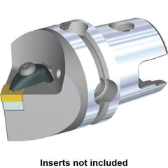 Kennametal - Neutral Cut, Size KM40, SN.. Insert Compatiblity, Modular Turning & Profiling Cutting Unit Head - 45mm Head Length, Through Coolant, Series Kenclamp - USA Tool & Supply