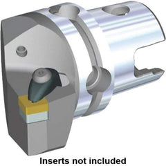 Kennametal - Right Hand Cut, Size KM40, SN.. Insert Compatiblity, Modular Turning & Profiling Cutting Unit Head - 24mm Ctr to Cutting Edge, 45mm Head Length, Through Coolant, Series Kenclamp - USA Tool & Supply