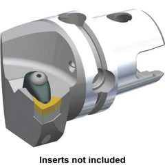 Kennametal - Left Hand Cut, Size KM50, WN.. Insert Compatiblity, Internal or External Modular Turning & Profiling Cutting Unit Head - 35mm Ctr to Cutting Edge, 50mm Head Length, Through Coolant, Series Kenclamp - USA Tool & Supply