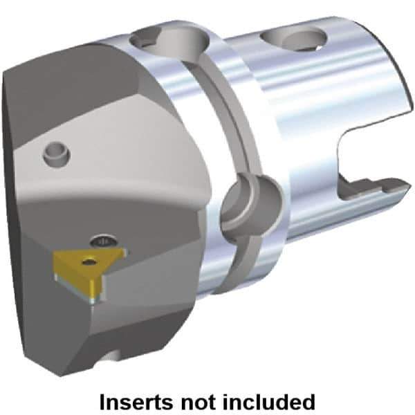 Kennametal - Left Hand Cut, Size KM40, TN.. Insert Compatiblity, Internal or External Modular Turning & Profiling Cutting Unit Head - 27mm Ctr to Cutting Edge, 40mm Head Length, Through Coolant, Series Kenlever - USA Tool & Supply