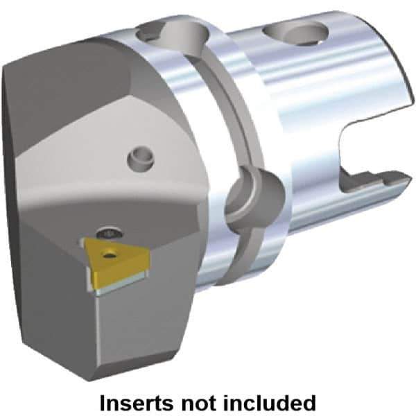 Kennametal - Left Hand Cut, Size KM40, TN.. Insert Compatiblity, Modular Turning & Profiling Cutting Unit Head - 27mm Ctr to Cutting Edge, 40mm Head Length, Through Coolant, Series Kenlever - USA Tool & Supply