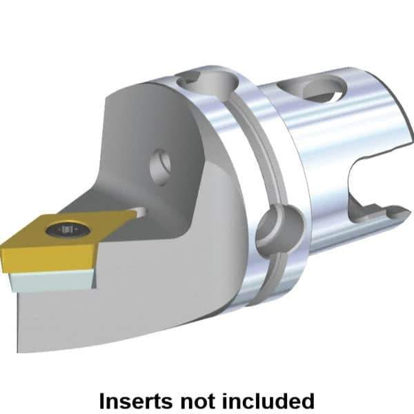Kennametal - Neutral Cut, Size KM40, DC.. Insert Compatiblity, Modular Turning & Profiling Cutting Unit Head - 45mm Head Length, Through Coolant, Series S-Clamping - USA Tool & Supply