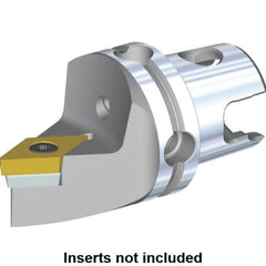 Kennametal - Neutral Cut, Size KM40, DC.. Insert Compatiblity, Modular Turning & Profiling Cutting Unit Head - 45mm Head Length, Through Coolant, Series S-Clamping - USA Tool & Supply