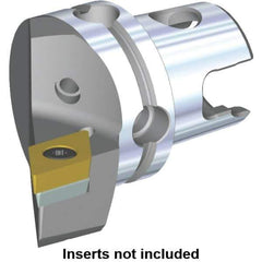 Kennametal - Left Hand Cut, Size KM40, DC.. Insert Compatiblity, Modular Turning & Profiling Cutting Unit Head - 27mm Ctr to Cutting Edge, 40mm Head Length, Through Coolant, Series S-Clamping - USA Tool & Supply