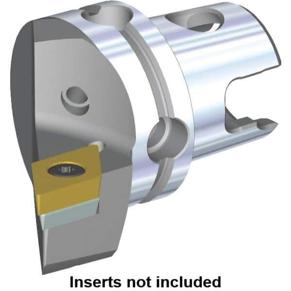 Kennametal - Left Hand Cut, Size KM40, DC.. Insert Compatiblity, Modular Turning & Profiling Cutting Unit Head - 27mm Ctr to Cutting Edge, 40mm Head Length, Through Coolant, Series S-Clamping - USA Tool & Supply