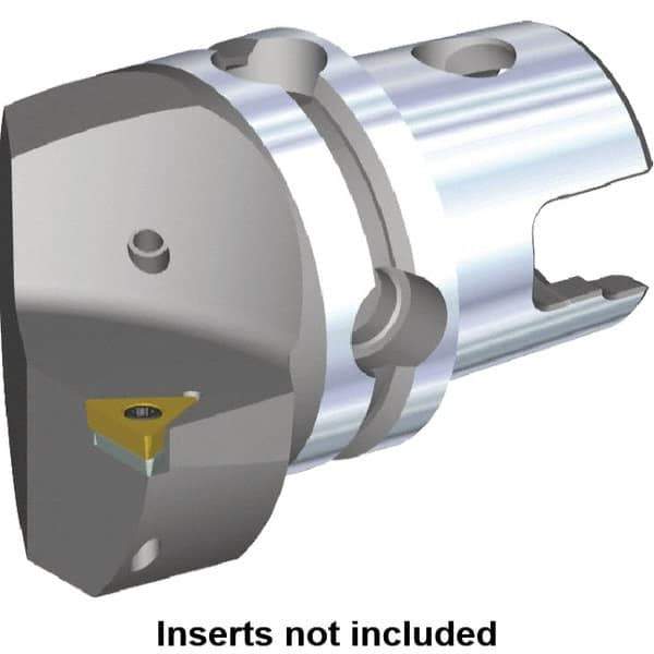 Kennametal - Left Hand Cut, Size KM40, TC.. Insert Compatiblity, Internal or External Modular Turning & Profiling Cutting Unit Head - 27mm Ctr to Cutting Edge, 40mm Head Length, Through Coolant, Series S-Clamping - USA Tool & Supply