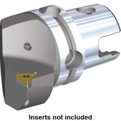 Kennametal - Right Hand Cut, Size KM40, TC.. Insert Compatiblity, Internal or External Modular Turning & Profiling Cutting Unit Head - 27mm Ctr to Cutting Edge, 40mm Head Length, Through Coolant, Series S-Clamping - USA Tool & Supply