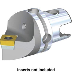 Kennametal - Neutral Cut, Size KM40, SC.. Insert Compatiblity, Modular Turning & Profiling Cutting Unit Head - 40mm Head Length, Through Coolant, Series S-Clamping - USA Tool & Supply