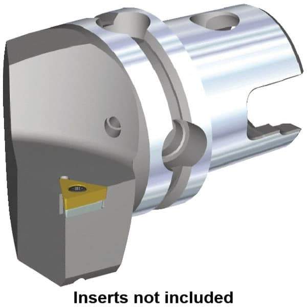 Kennametal - Left Hand Cut, Size KM40, TC.. Insert Compatiblity, Modular Turning & Profiling Cutting Unit Head - 27mm Ctr to Cutting Edge, 40mm Head Length, Through Coolant, Series S-Clamping - USA Tool & Supply