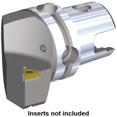 Kennametal - Right Hand Cut, Size KM40, TC.. Insert Compatiblity, Modular Turning & Profiling Cutting Unit Head - 27mm Ctr to Cutting Edge, 40mm Head Length, Through Coolant, Series S-Clamping - USA Tool & Supply