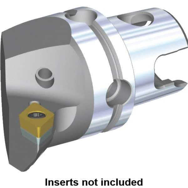 Kennametal - Right Hand Cut, Size KM40, DC.. Insert Compatiblity, Internal or External Modular Turning & Profiling Cutting Unit Head - 27mm Ctr to Cutting Edge, 40mm Head Length, Through Coolant, Series S-Clamping - USA Tool & Supply