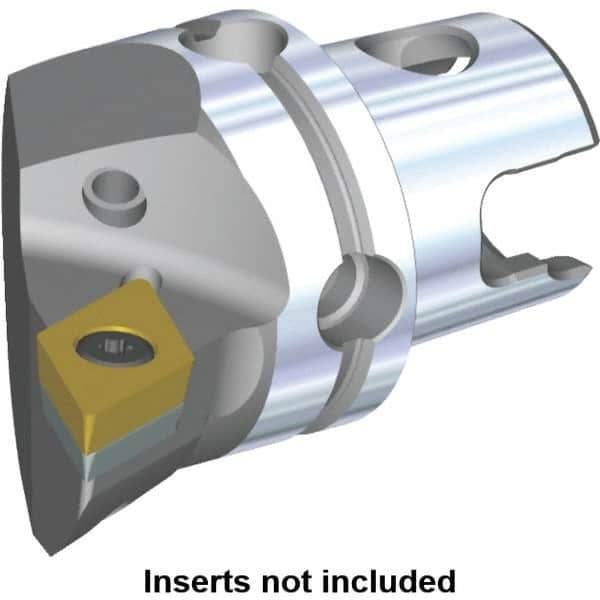 Kennametal - Right Hand Cut, Size KM40, DC.. Insert Compatiblity, Internal or External Modular Turning & Profiling Cutting Unit Head - 27mm Ctr to Cutting Edge, 40mm Head Length, Through Coolant, Series S-Clamping - USA Tool & Supply