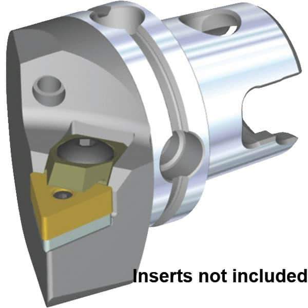 Kennametal - Right Hand Cut, Size KM40, TN.. Insert Compatiblity, Modular Turning & Profiling Cutting Unit Head - 27mm Ctr to Cutting Edge, 40mm Head Length, Through Coolant, Series S-Clamping - USA Tool & Supply