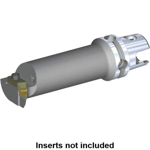Kennametal - V.GR.. Insert, 140mm Head Length, Modular Grooving Cutting Unit Head - Right Hand Cut, System Size KM50, Through Coolant, Series Top Notch - USA Tool & Supply