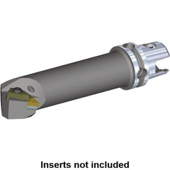 Kennametal - KNGX.., NP.. 132F Insert, 177.8mm Head Length, Modular Grooving Cutting Unit Head - Right Hand Cut, System Size KM50, Through Coolant, Series Top Notch - USA Tool & Supply