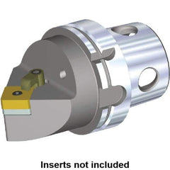 Kennametal - Neutral Cut, Size KM4X100, SN.. Insert Compatiblity, Modular Turning & Profiling Cutting Unit Head - 100mm Head Length, Through Coolant - USA Tool & Supply
