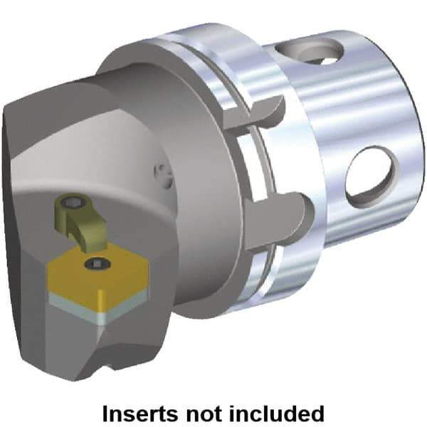 Kennametal - Right Hand Cut, Size KM4X100, SN.. Insert Compatiblity, Internal or External Modular Turning & Profiling Cutting Unit Head - 63mm Ctr to Cutting Edge, 100mm Head Length, Through Coolant - USA Tool & Supply