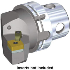 Kennametal - Left Hand Cut, Size KM4X100, SN.. Insert Compatiblity, Modular Turning & Profiling Cutting Unit Head - 58mm Ctr to Cutting Edge, 100mm Head Length, Through Coolant - USA Tool & Supply