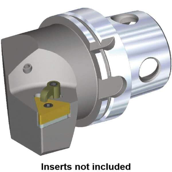 Kennametal - Right Hand Cut, Size KM4X100, TN.. Insert Compatiblity, Modular Turning & Profiling Cutting Unit Head - 63mm Ctr to Cutting Edge, 100mm Head Length, Through Coolant - USA Tool & Supply