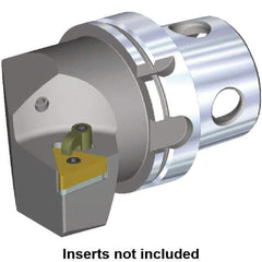 Kennametal - Right Hand Cut, Size KM4X100, TN.. Insert Compatiblity, Modular Turning & Profiling Cutting Unit Head - 63mm Ctr to Cutting Edge, 100mm Head Length, Through Coolant - USA Tool & Supply